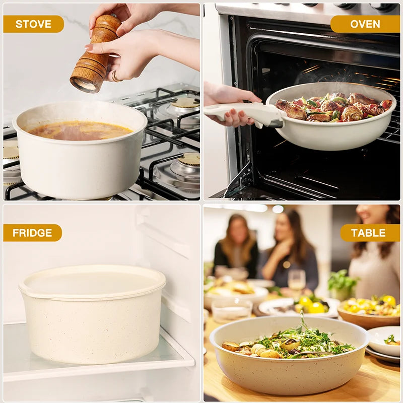 21 Piece Ceramic Non-Stick Cookware Set