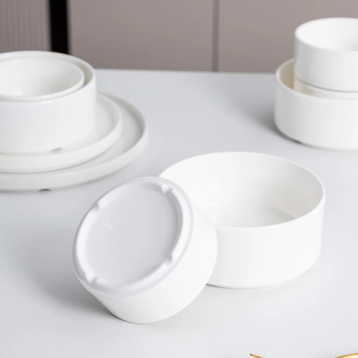 White Porcelain Dinnerware Set