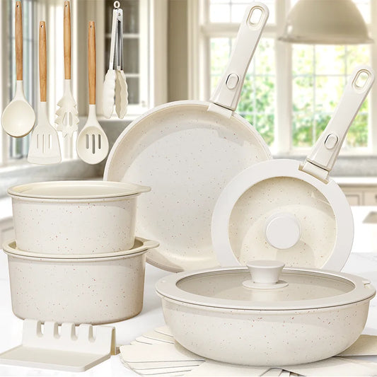 21 Piece Ceramic Non-Stick Cookware Set