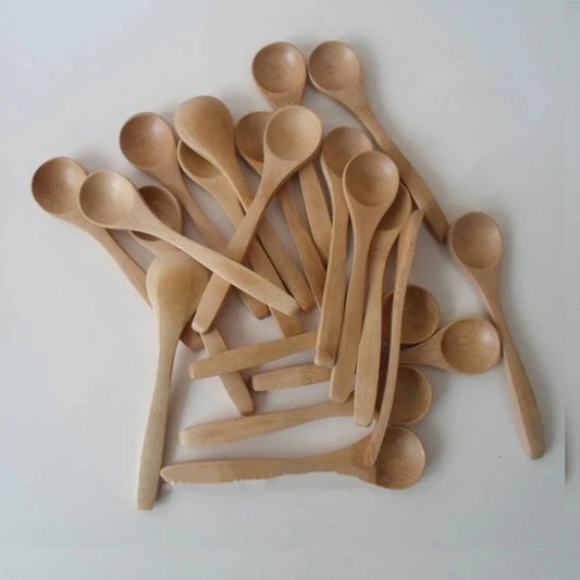 10-Piece Mini Bamboo Spoon Set