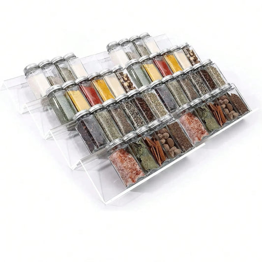 Acrylic Drawer Spice Rack Organizer