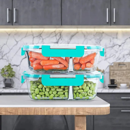 10-Pack Glass Meal Prep Containers