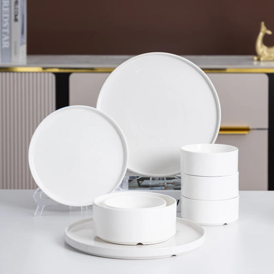 White Porcelain Dinnerware Set