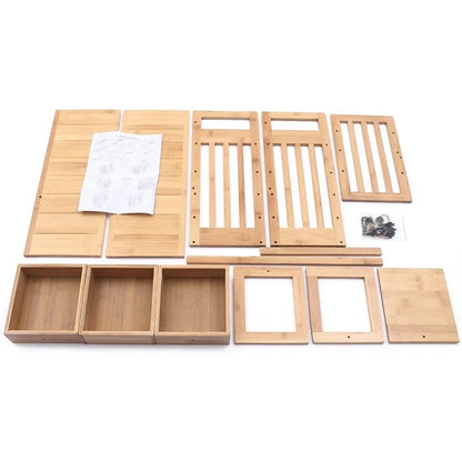Natural Wood Desktop Bookshelf